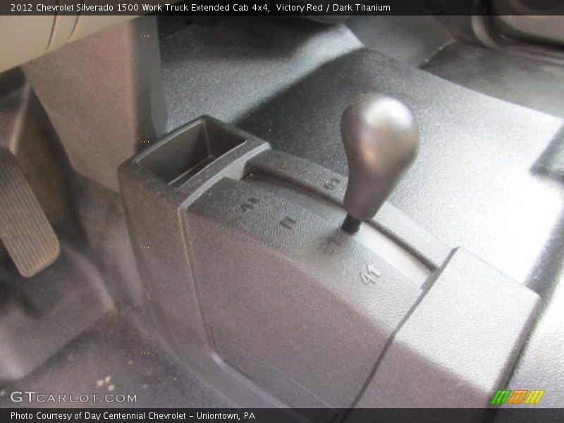 Victory Red / Dark Titanium 2012 Chevrolet Silverado 1500 Work Truck Extended Cab 4x4