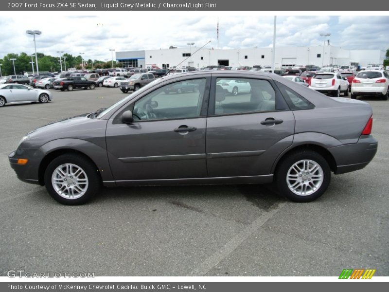 Liquid Grey Metallic / Charcoal/Light Flint 2007 Ford Focus ZX4 SE Sedan