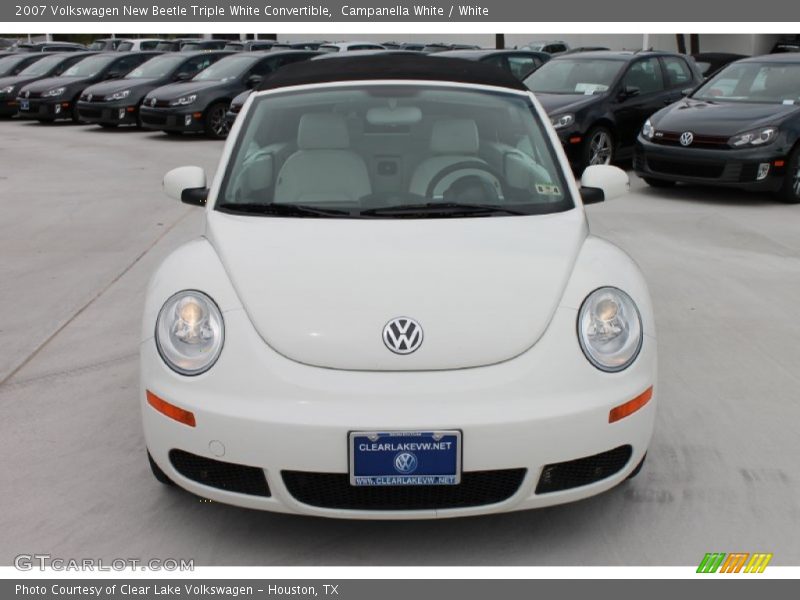 Campanella White / White 2007 Volkswagen New Beetle Triple White Convertible
