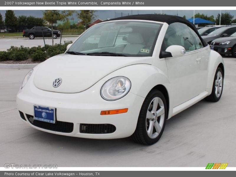 Campanella White / White 2007 Volkswagen New Beetle Triple White Convertible