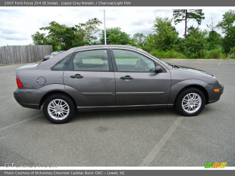 Liquid Grey Metallic / Charcoal/Light Flint 2007 Ford Focus ZX4 SE Sedan