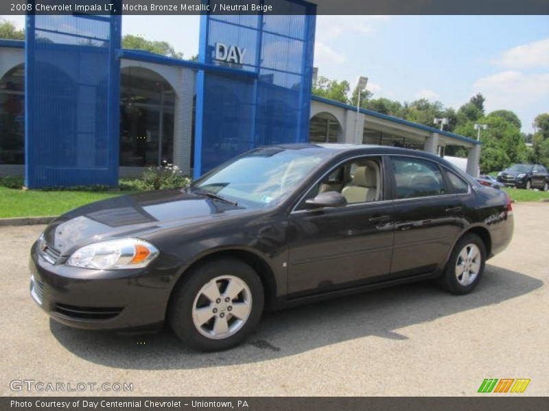 Mocha Bronze Metallic / Neutral Beige 2008 Chevrolet Impala LT