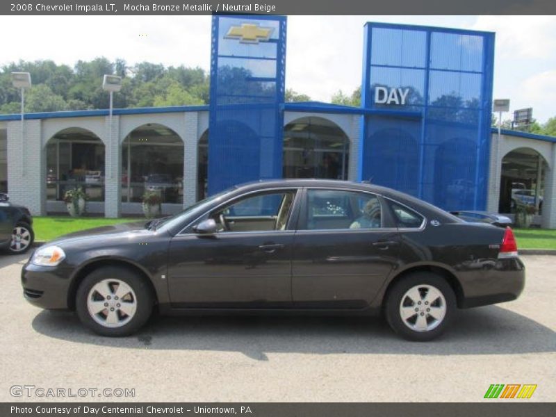 Mocha Bronze Metallic / Neutral Beige 2008 Chevrolet Impala LT