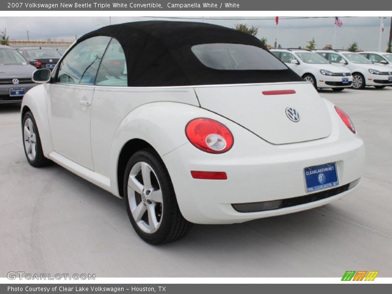 Campanella White / White 2007 Volkswagen New Beetle Triple White Convertible