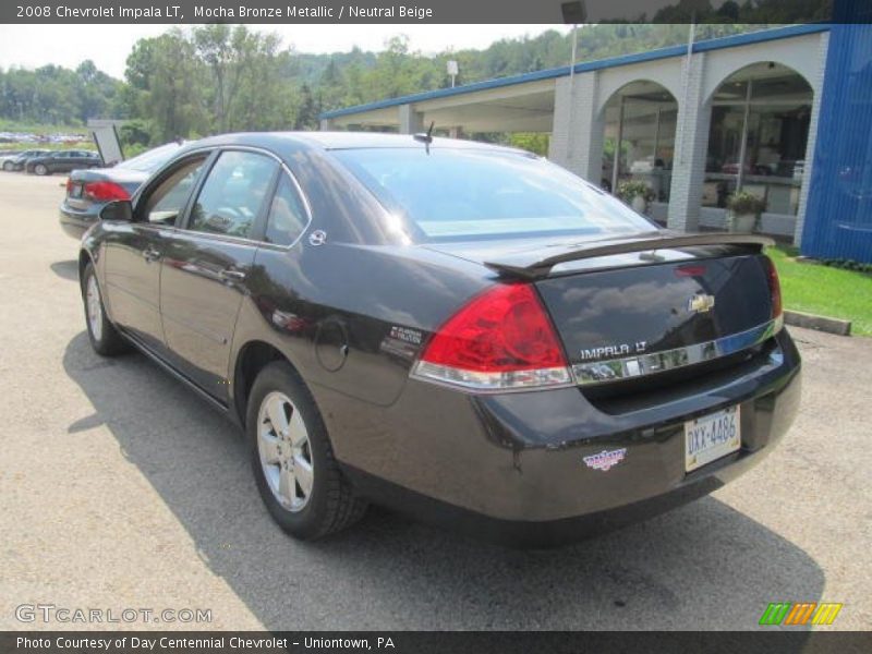 Mocha Bronze Metallic / Neutral Beige 2008 Chevrolet Impala LT