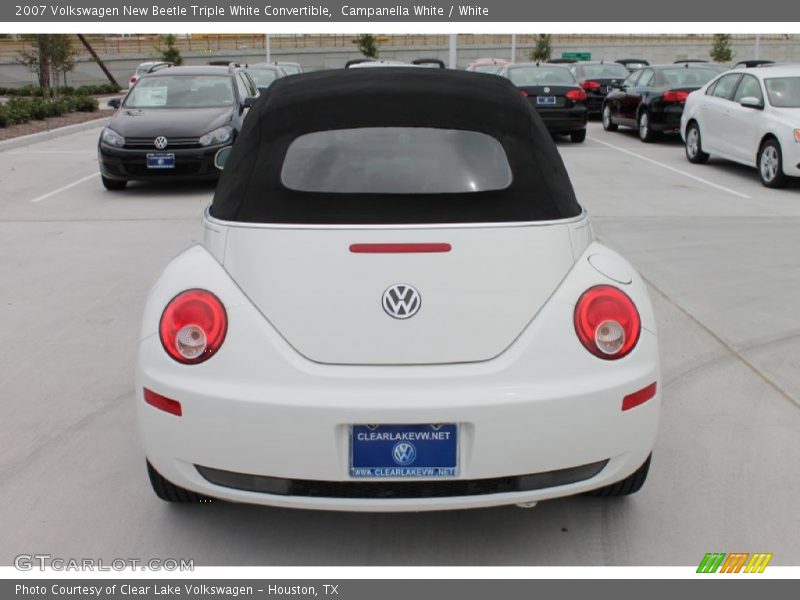 Campanella White / White 2007 Volkswagen New Beetle Triple White Convertible
