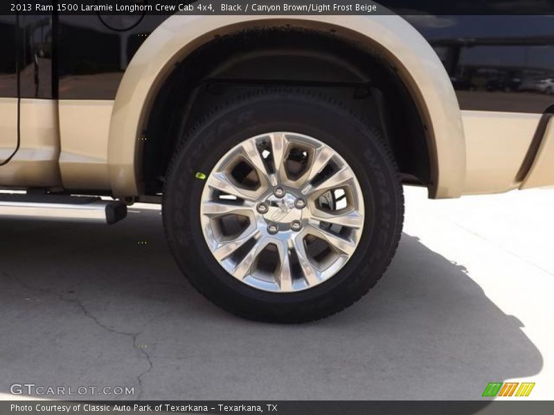 Black / Canyon Brown/Light Frost Beige 2013 Ram 1500 Laramie Longhorn Crew Cab 4x4