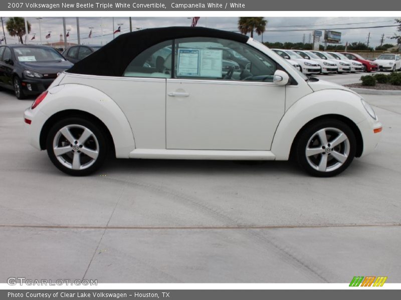 Campanella White / White 2007 Volkswagen New Beetle Triple White Convertible