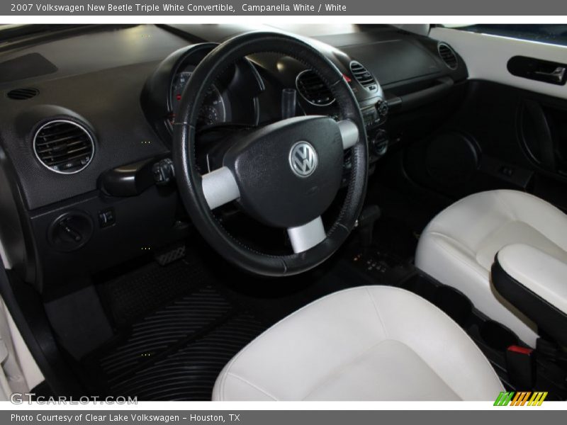 Campanella White / White 2007 Volkswagen New Beetle Triple White Convertible