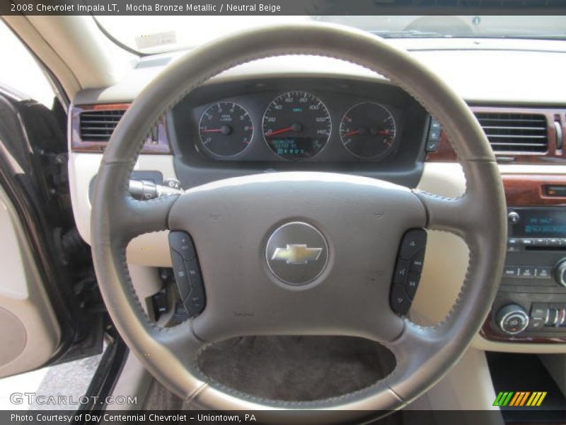 Mocha Bronze Metallic / Neutral Beige 2008 Chevrolet Impala LT