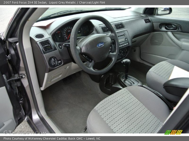 Liquid Grey Metallic / Charcoal/Light Flint 2007 Ford Focus ZX4 SE Sedan