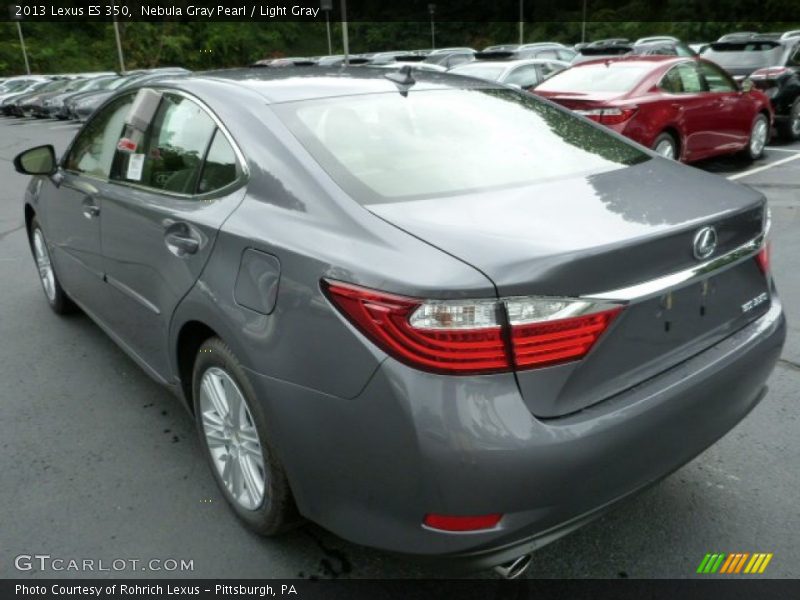 Nebula Gray Pearl / Light Gray 2013 Lexus ES 350