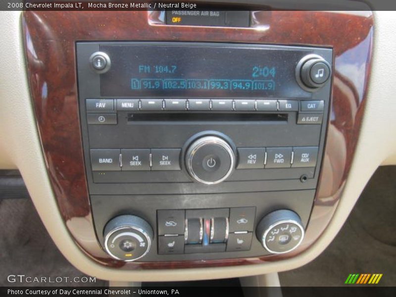 Mocha Bronze Metallic / Neutral Beige 2008 Chevrolet Impala LT