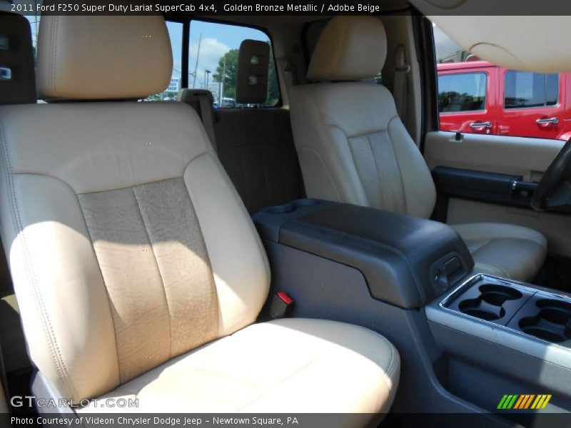 Golden Bronze Metallic / Adobe Beige 2011 Ford F250 Super Duty Lariat SuperCab 4x4