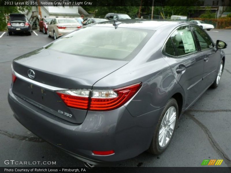Nebula Gray Pearl / Light Gray 2013 Lexus ES 350