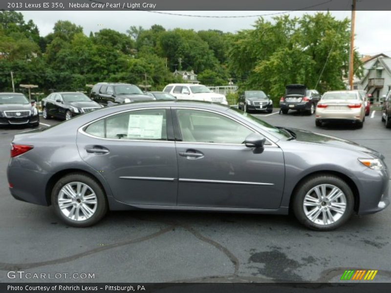 Nebula Gray Pearl / Light Gray 2013 Lexus ES 350