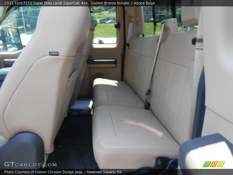 Golden Bronze Metallic / Adobe Beige 2011 Ford F250 Super Duty Lariat SuperCab 4x4