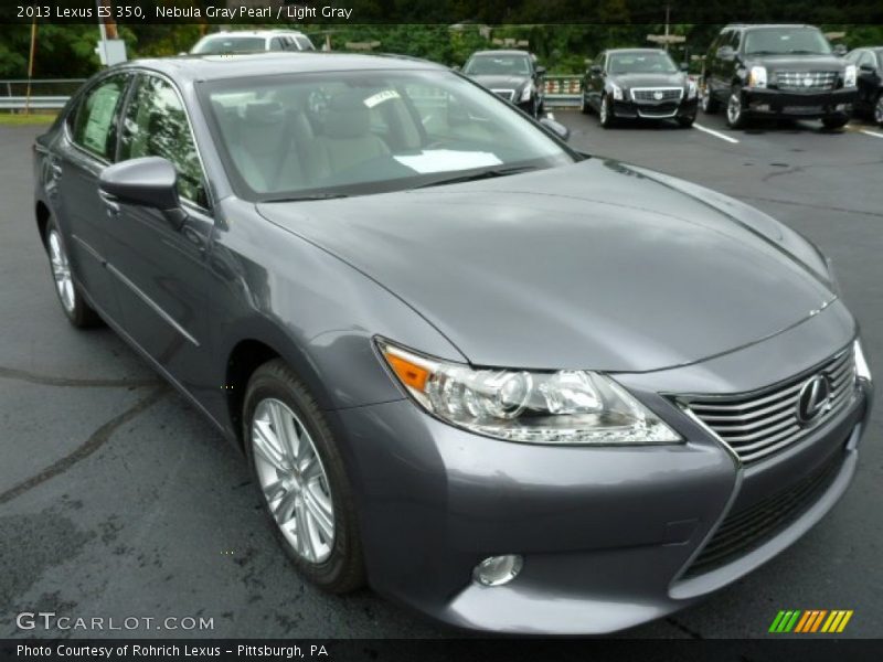 Nebula Gray Pearl / Light Gray 2013 Lexus ES 350