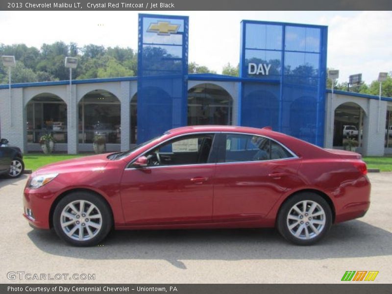 Crystal Red Tintcoat / Jet Black 2013 Chevrolet Malibu LT