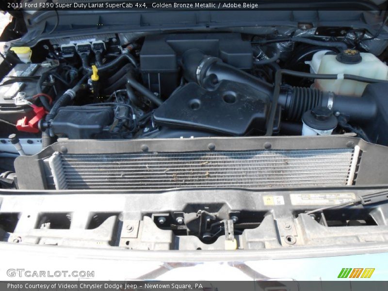Golden Bronze Metallic / Adobe Beige 2011 Ford F250 Super Duty Lariat SuperCab 4x4