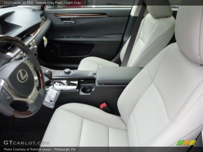Nebula Gray Pearl / Light Gray 2013 Lexus ES 350