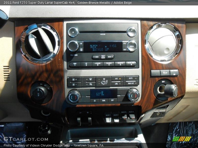 Golden Bronze Metallic / Adobe Beige 2011 Ford F250 Super Duty Lariat SuperCab 4x4