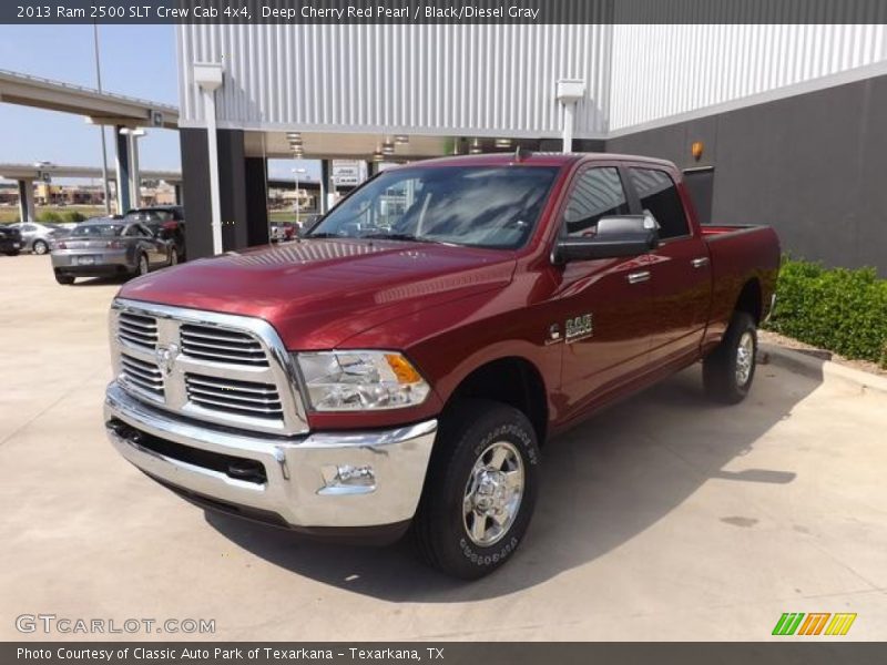 Deep Cherry Red Pearl / Black/Diesel Gray 2013 Ram 2500 SLT Crew Cab 4x4