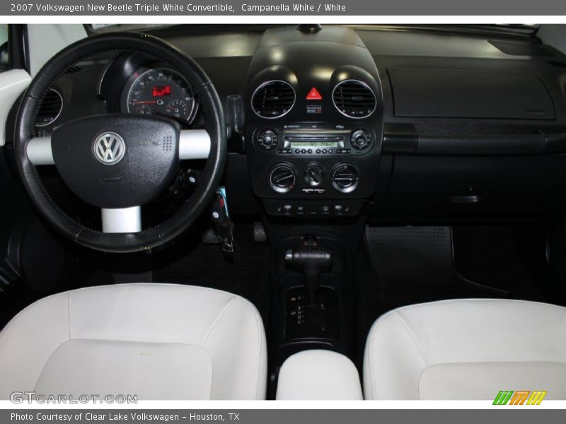 Campanella White / White 2007 Volkswagen New Beetle Triple White Convertible