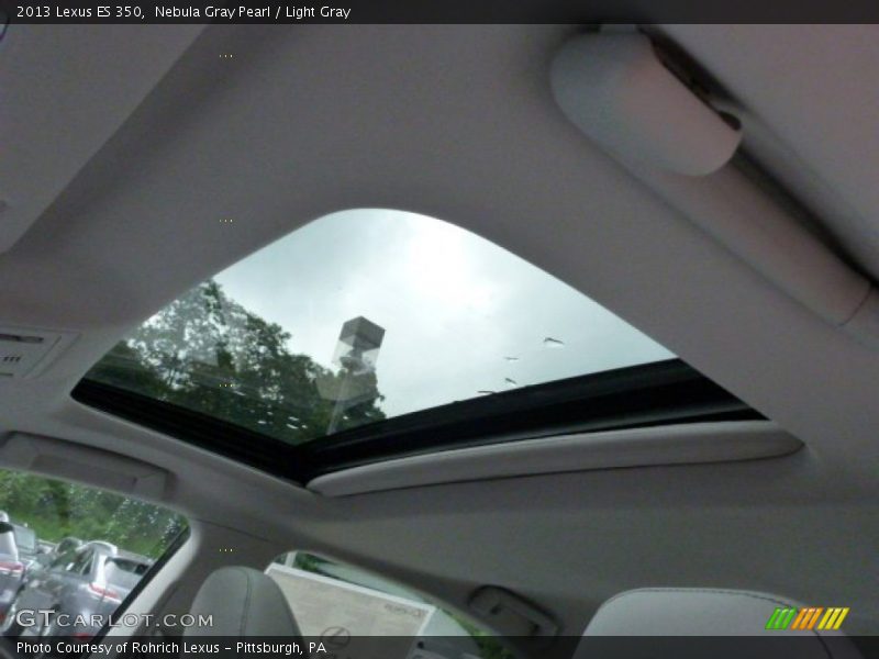 Nebula Gray Pearl / Light Gray 2013 Lexus ES 350