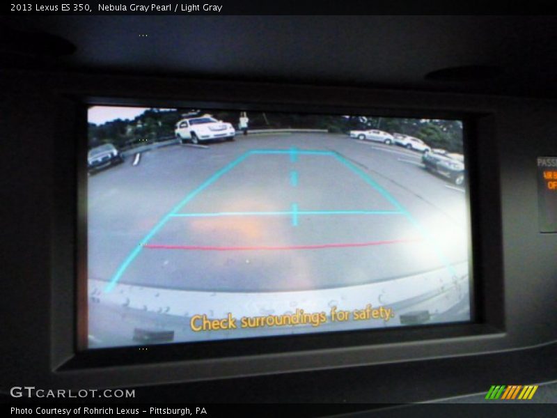 Nebula Gray Pearl / Light Gray 2013 Lexus ES 350