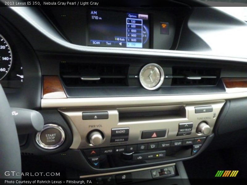 Nebula Gray Pearl / Light Gray 2013 Lexus ES 350