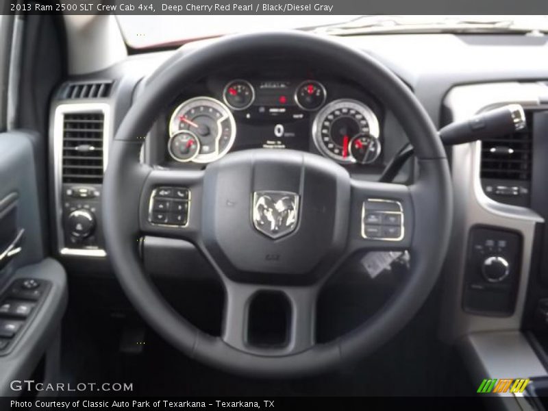 Deep Cherry Red Pearl / Black/Diesel Gray 2013 Ram 2500 SLT Crew Cab 4x4