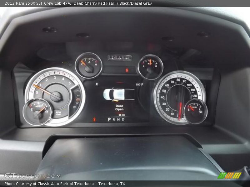 Deep Cherry Red Pearl / Black/Diesel Gray 2013 Ram 2500 SLT Crew Cab 4x4