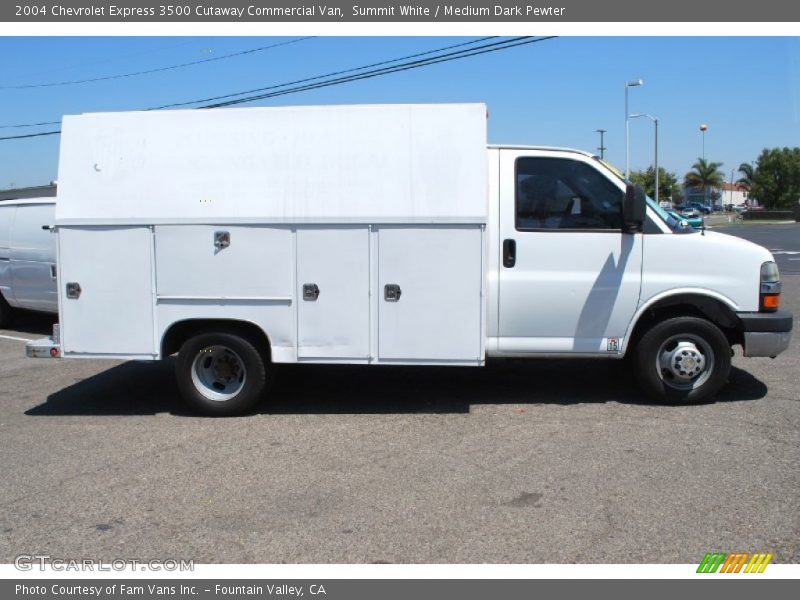 Summit White / Medium Dark Pewter 2004 Chevrolet Express 3500 Cutaway Commercial Van
