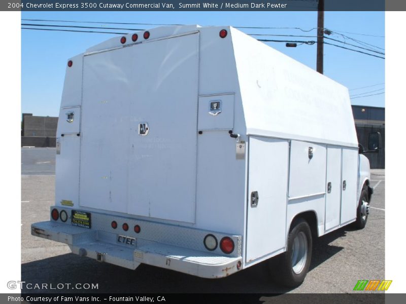 Summit White / Medium Dark Pewter 2004 Chevrolet Express 3500 Cutaway Commercial Van