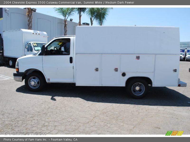 Summit White / Medium Dark Pewter 2004 Chevrolet Express 3500 Cutaway Commercial Van