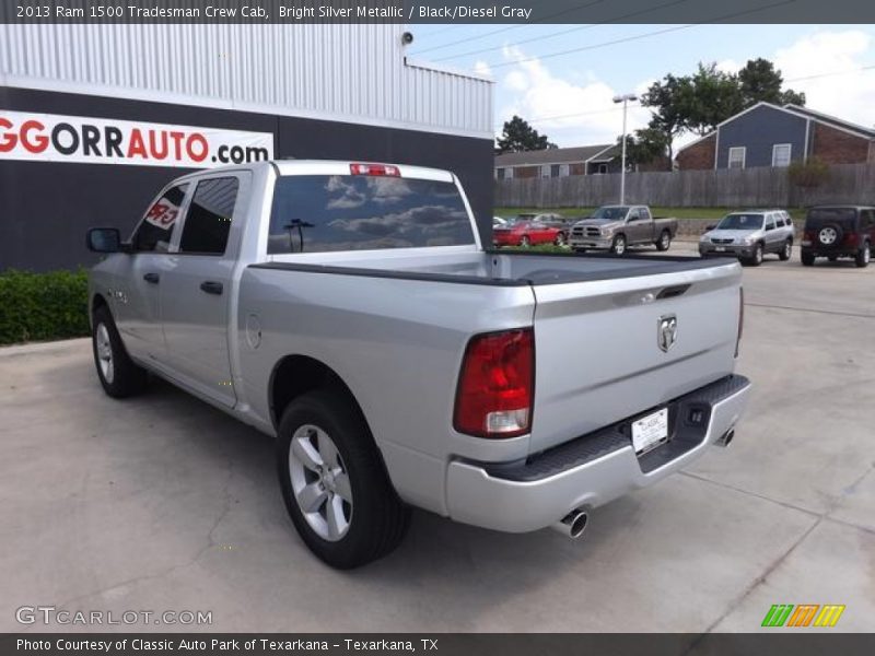 Bright Silver Metallic / Black/Diesel Gray 2013 Ram 1500 Tradesman Crew Cab