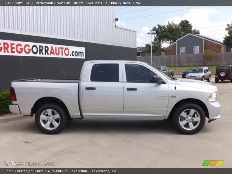 Bright Silver Metallic / Black/Diesel Gray 2013 Ram 1500 Tradesman Crew Cab