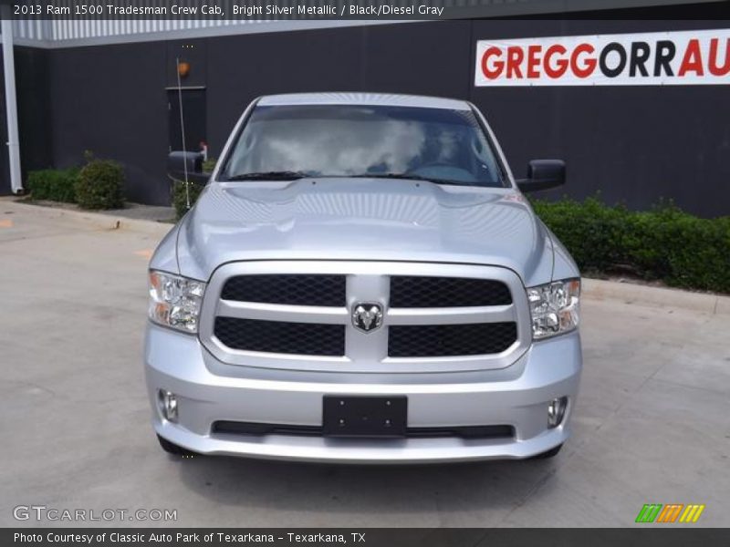 Bright Silver Metallic / Black/Diesel Gray 2013 Ram 1500 Tradesman Crew Cab