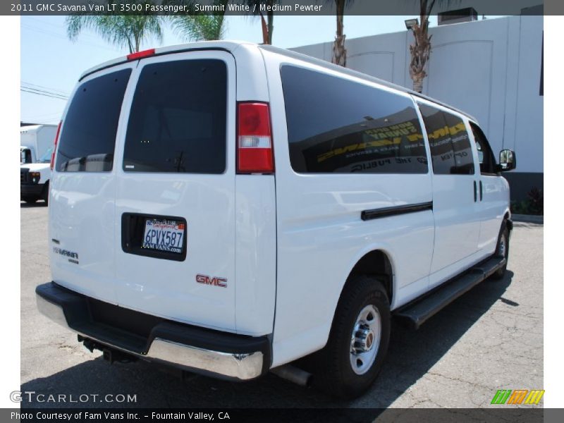 Summit White / Medium Pewter 2011 GMC Savana Van LT 3500 Passenger