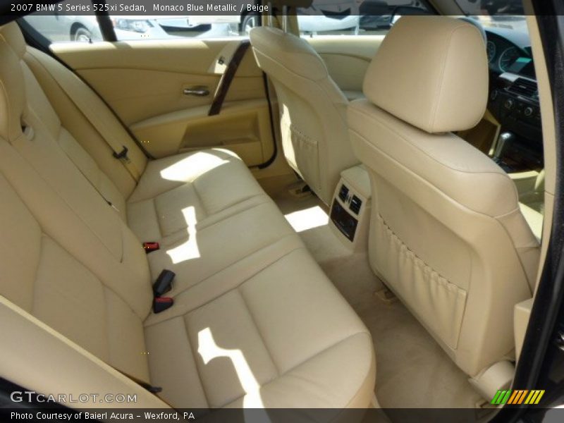 Monaco Blue Metallic / Beige 2007 BMW 5 Series 525xi Sedan