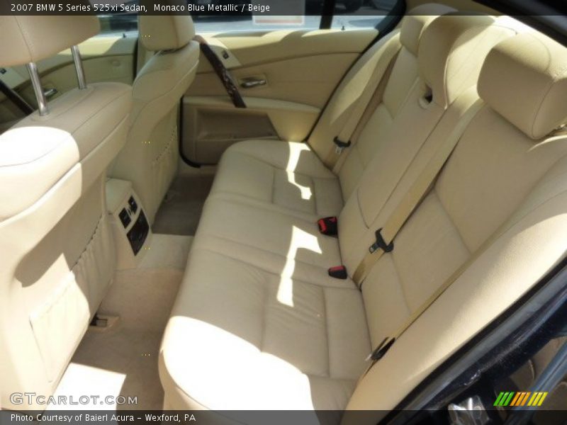Monaco Blue Metallic / Beige 2007 BMW 5 Series 525xi Sedan