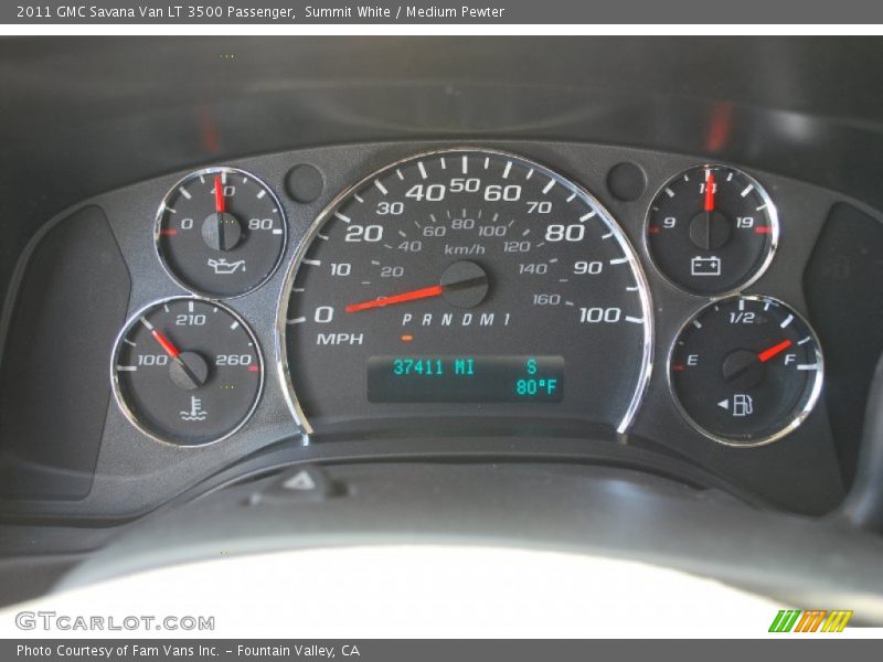  2011 Savana Van LT 3500 Passenger LT 3500 Passenger Gauges