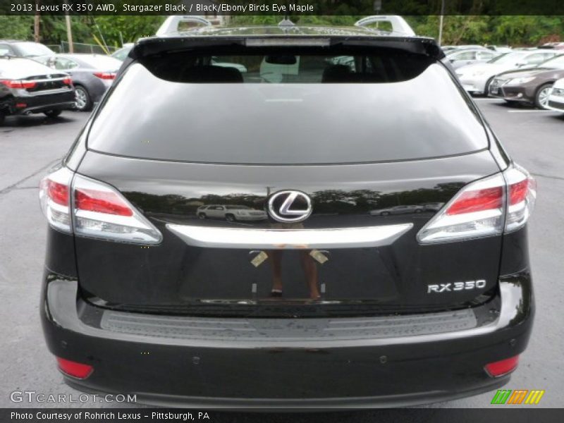 Stargazer Black / Black/Ebony Birds Eye Maple 2013 Lexus RX 350 AWD