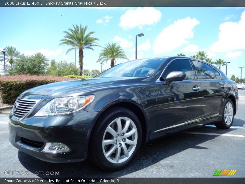 Smokey Granite Gray Mica / Black 2008 Lexus LS 460 L