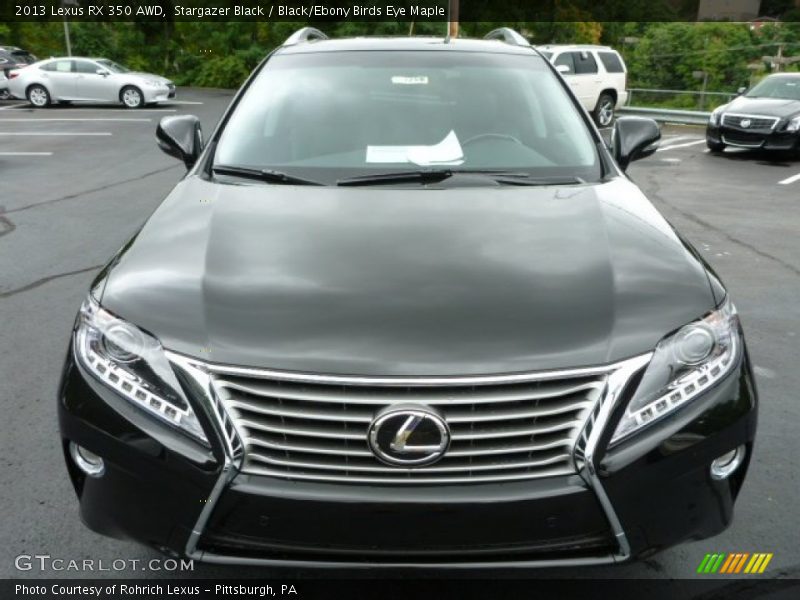 Stargazer Black / Black/Ebony Birds Eye Maple 2013 Lexus RX 350 AWD