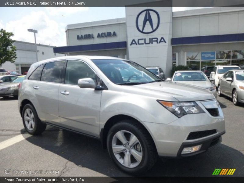 Palladium Metallic / Ebony 2011 Acura MDX
