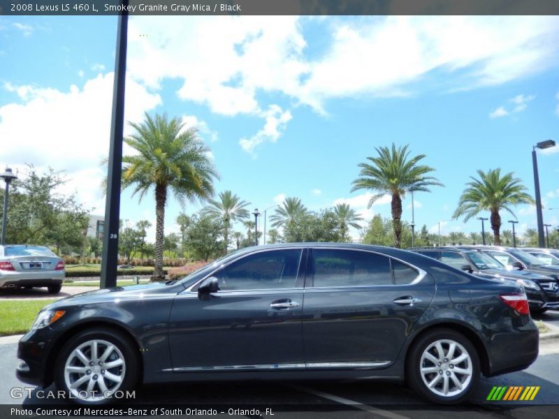 Smokey Granite Gray Mica / Black 2008 Lexus LS 460 L