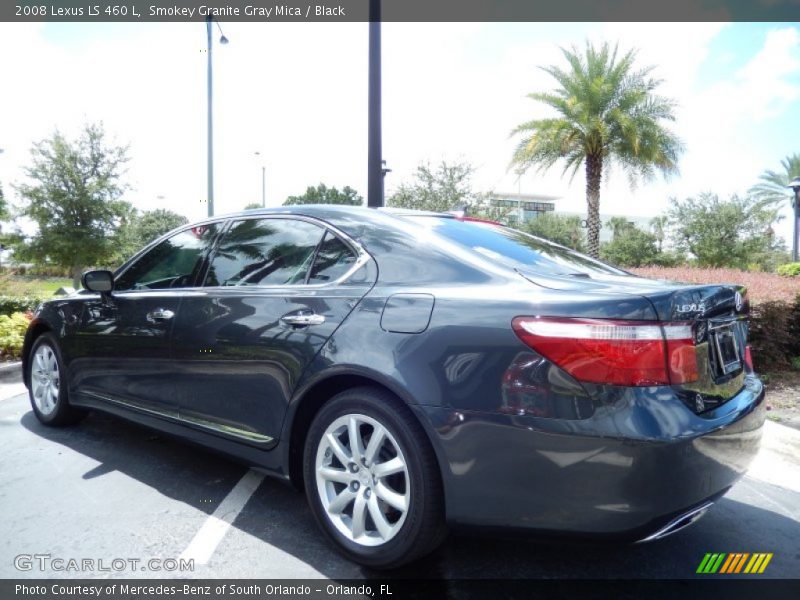 Smokey Granite Gray Mica / Black 2008 Lexus LS 460 L