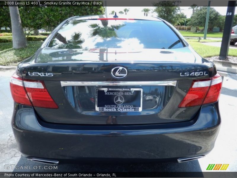 Smokey Granite Gray Mica / Black 2008 Lexus LS 460 L